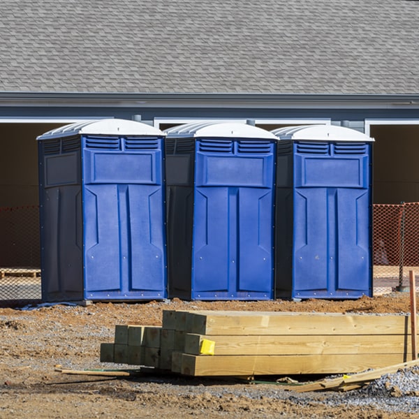 what is the maximum capacity for a single porta potty in Lexington Hills California